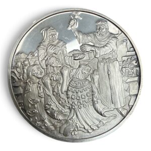 Medalla La Conquista Espiritual 1524 Plata .925