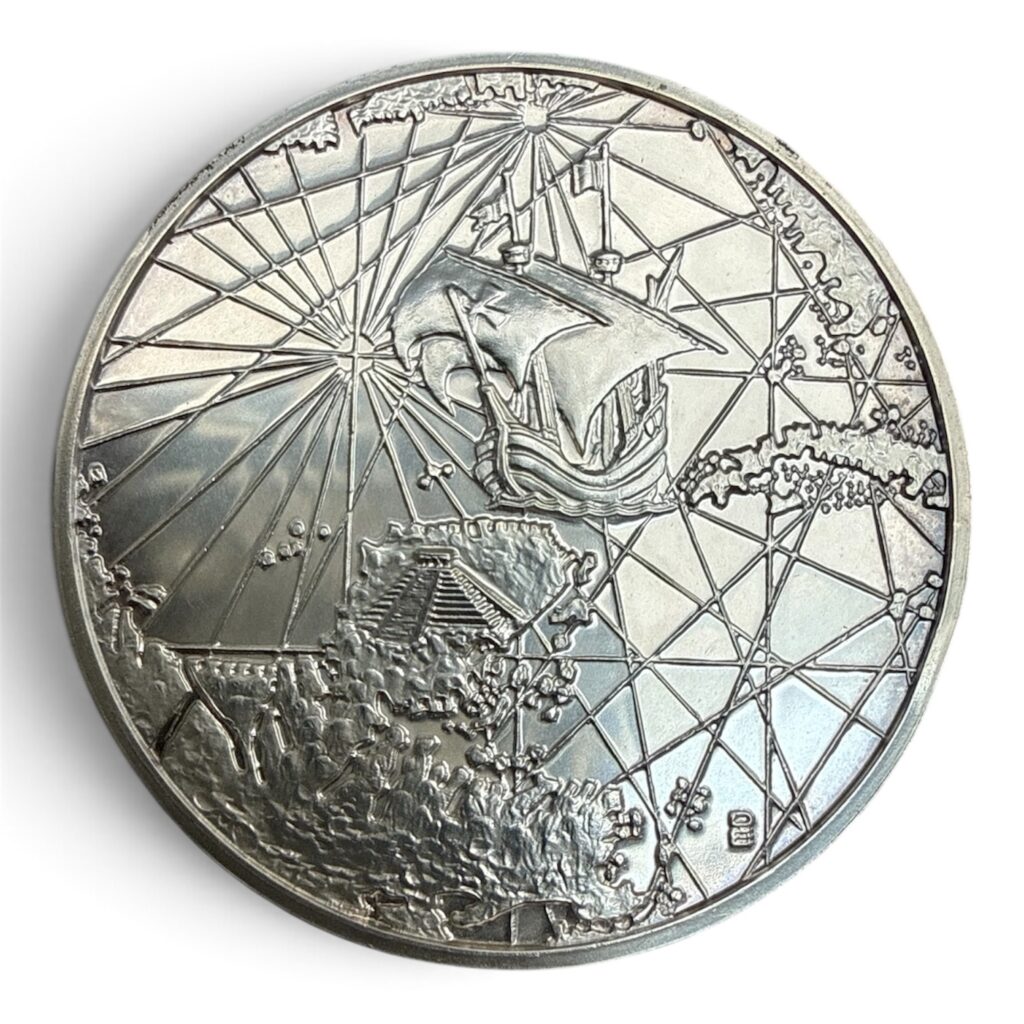 Inicio TodoPrecio.com 6 Medalla Plata .925 Descubrimiento de México 1517 | Yucatán Chichén-Itza