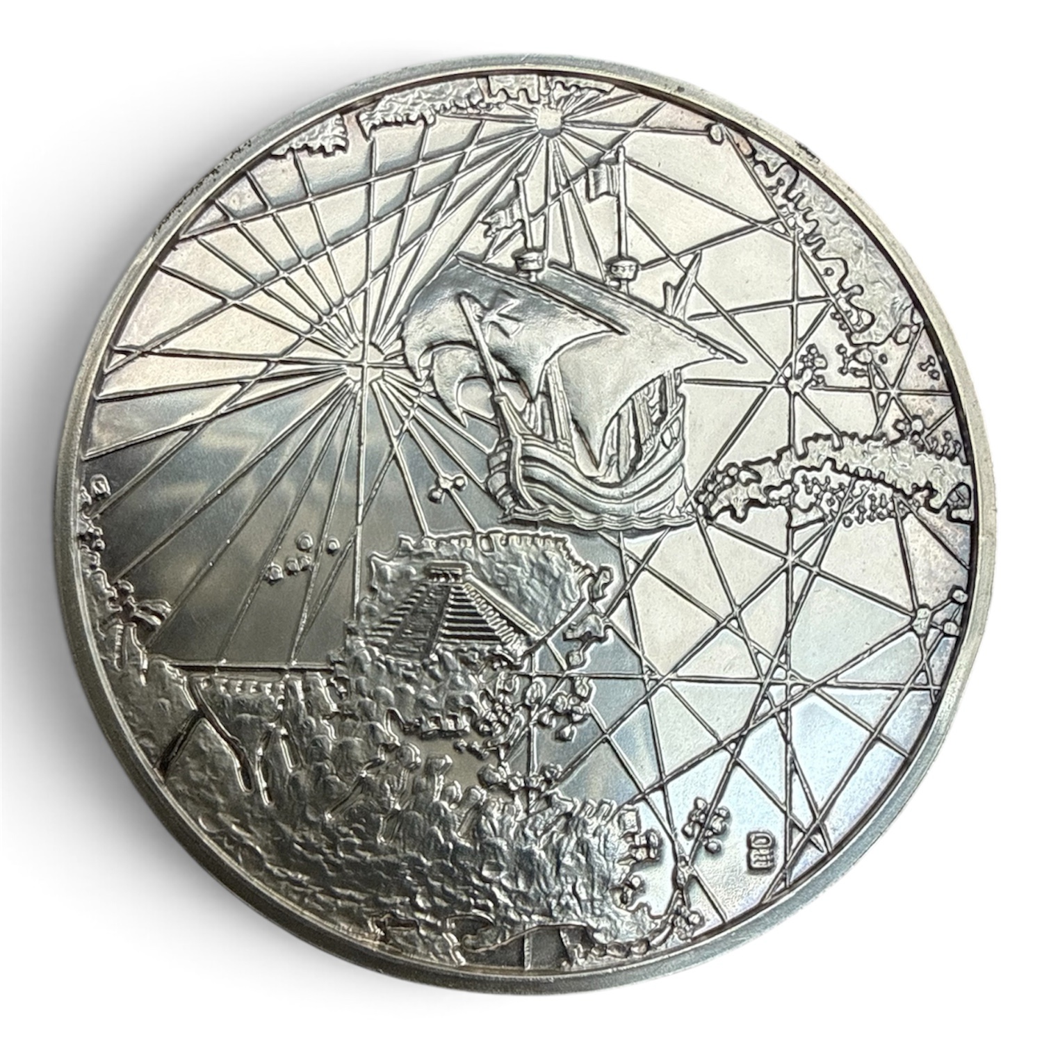 Medalla Plata .925 Descubrimiento de México 1517 | Yucatán Chichén-Itza 1 Medalla Plata .925 Descubrimiento de México 1517 | Yucatán Chichén-Itza