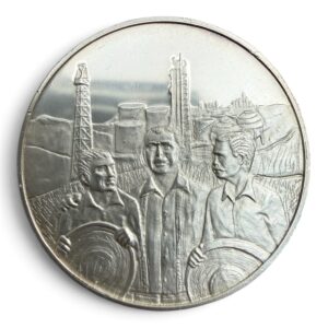 Medalla Plata .925 México Expropiación Petrolera 1938 PEMEX | Lázaro Cárdenas