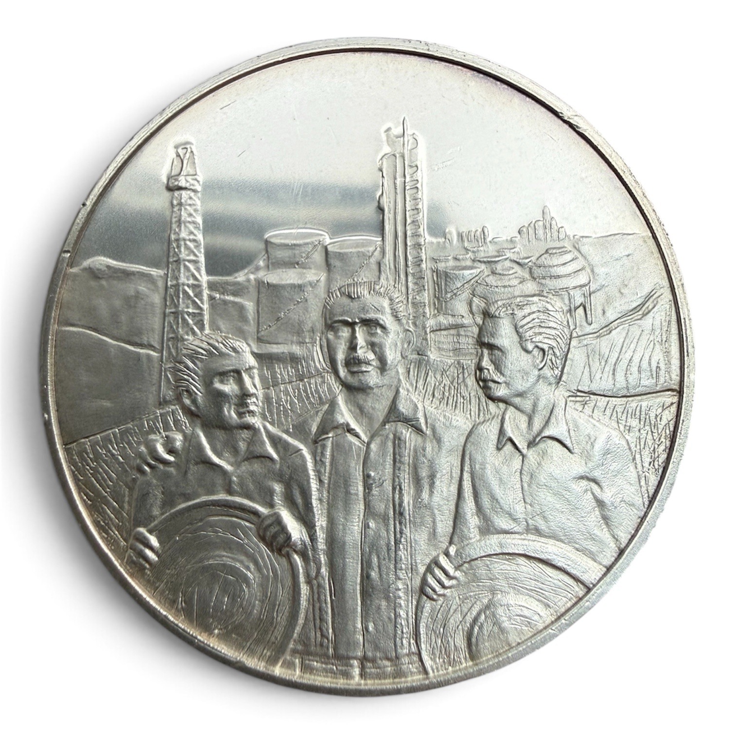 Medalla Plata .925 México Expropiación Petrolera 1938 PEMEX | Lázaro Cárdenas 1 Medalla Plata .925 México Expropiación Petrolera 1938 PEMEX | Lázaro Cárdenas
