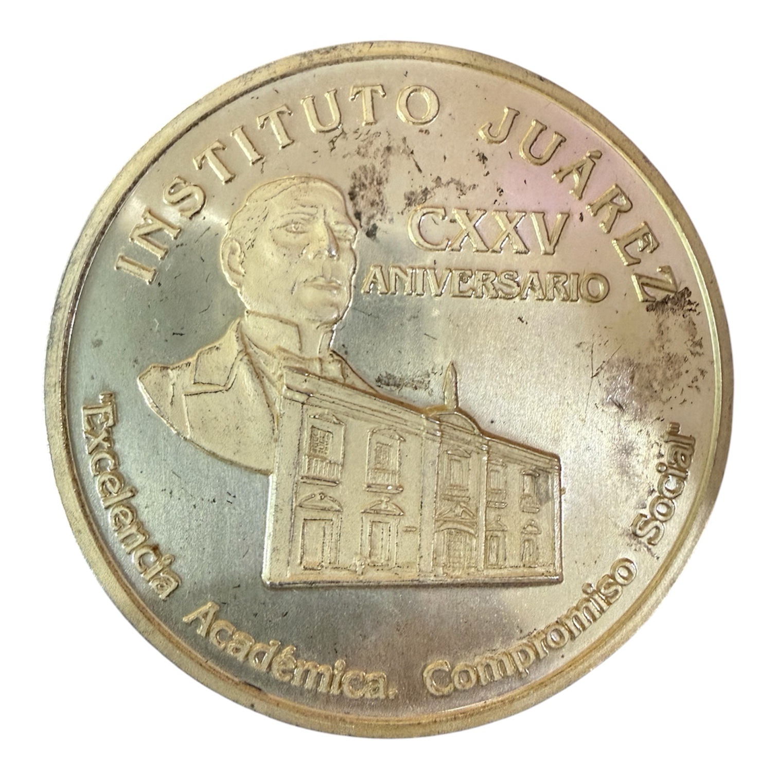 5 Oz Plata .999 Medalla Conmemorativa 2003 — Instituto Juárez / UJAT — Benito Juárez 1 5 Oz Plata .999 Medalla Conmemorativa 2003 — Instituto Juárez / UJAT — Benito Juárez