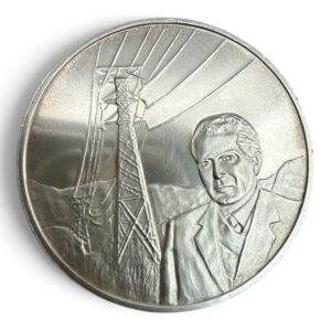 Medalla de Plata .925 Nacionalización de la Industria Eléctrica 1960 CFE