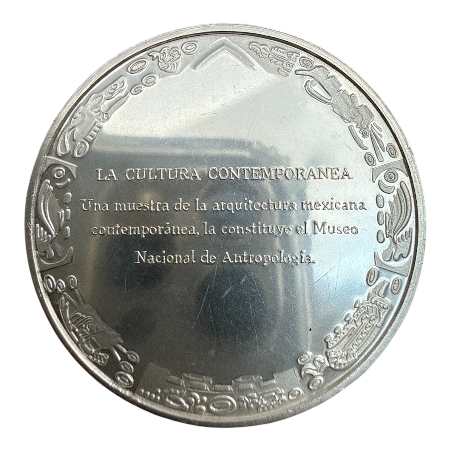 Medalla Plata .925 Museo Nacional de Antropología 2 Medalla Plata .925 Museo Nacional de Antropología - Image 2