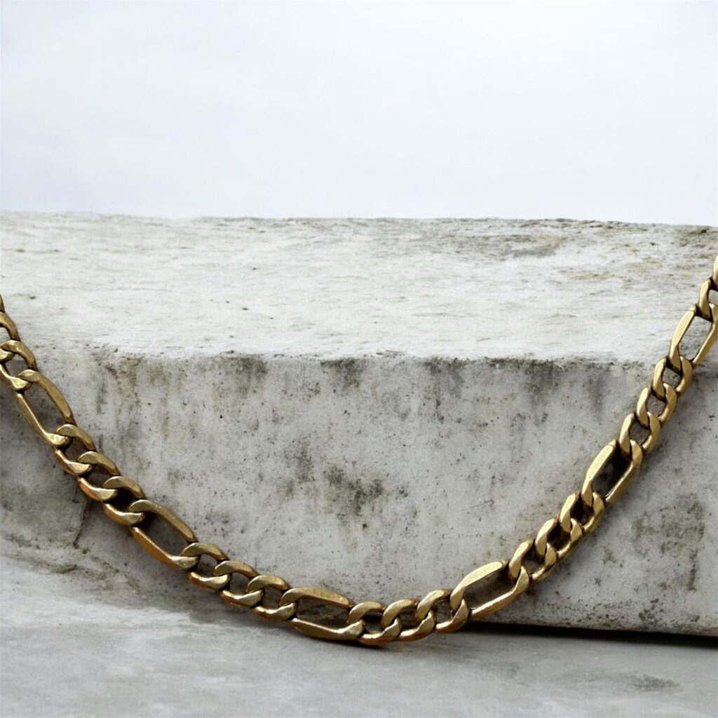 Inicio TodoPrecio.com 5 Cadena Fígaro 3x1 de Oro 14K Filk Italy 62cm x 3mm | 4.56 gr