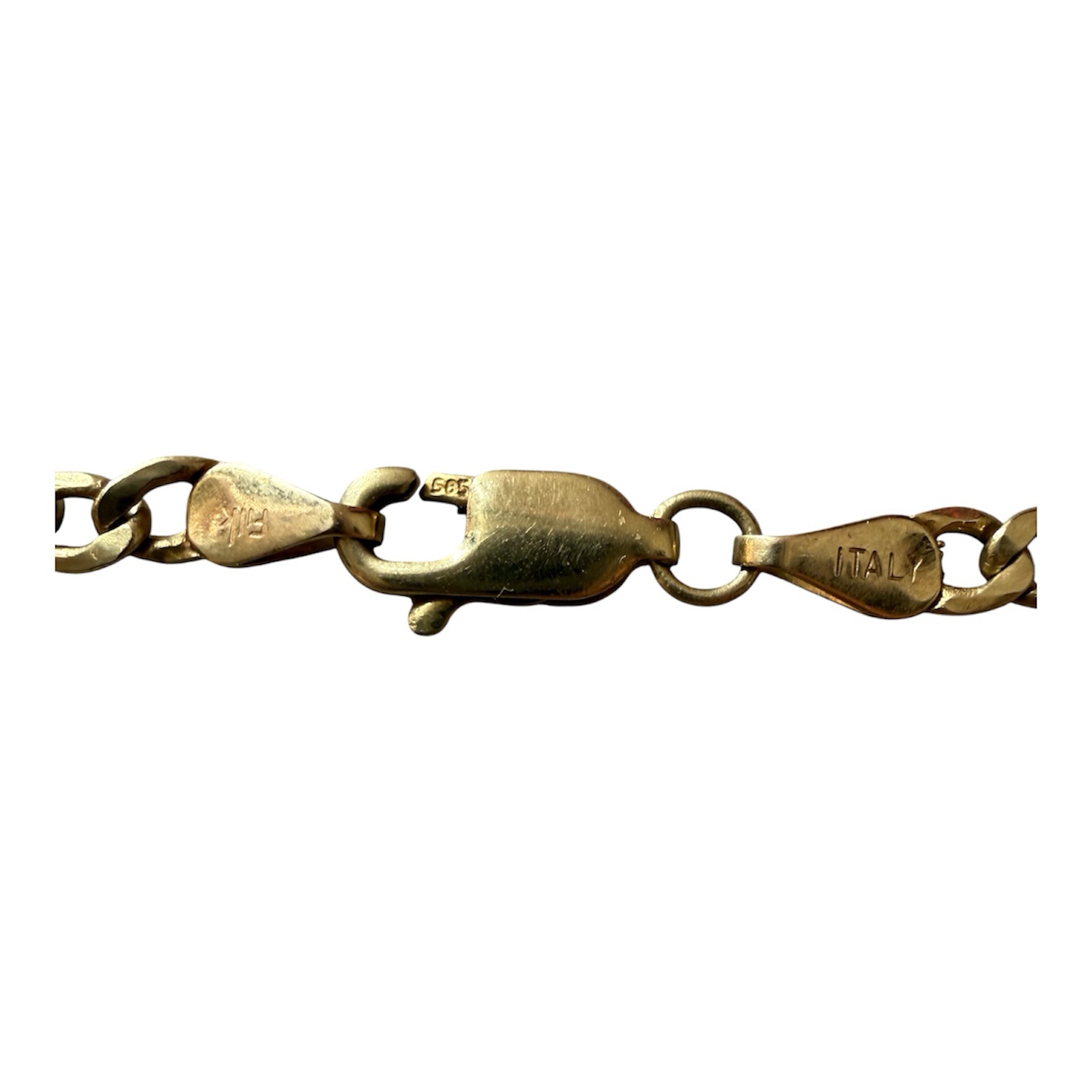 Cadena Fígaro 3x1 de Oro 14K Filk Italy 62cm x 3mm | 4.56 gr 4 Cadena Fígaro 3x1 de Oro 14K Filk Italy 62cm x 3mm | 4.56 gr - Image 4