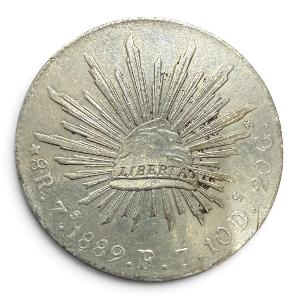 Inicio TodoPrecio.com 5 8 Reales 1889 Zs Fz Plata 0.903 República Mexicana