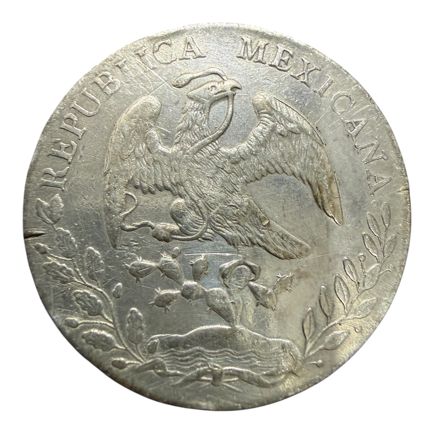 8 Reales 1889 Zs Fz Plata 0.903 República Mexicana 2 8 Reales 1889 Zs Fz Plata 0.903 República Mexicana - Image 2