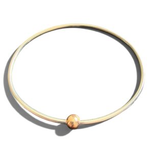 Pulsera de Oro Blanco y Rosa 14K Italy 3.33 gr