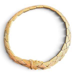 Pulsera de Oro 14K 21.57 g | 8 mm | 18 cm | Diseño Italiano