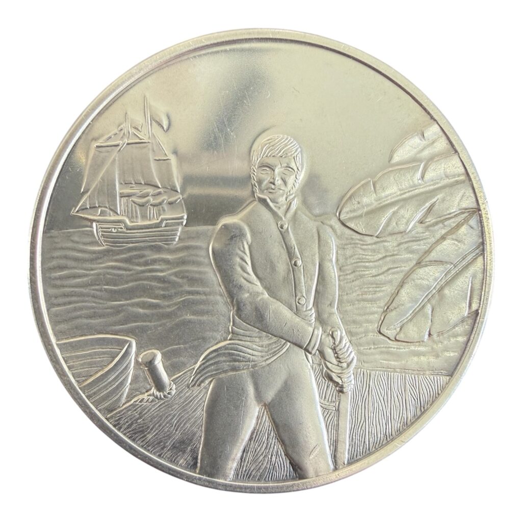 Medalla Francisco Javier Mina Plata .925 48 g 1971