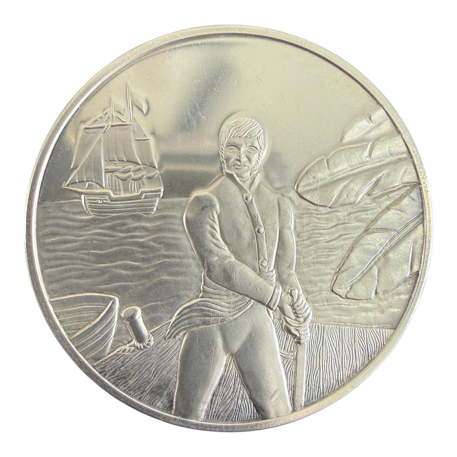 Medalla Francisco Javier Mina Plata .925 48 g 1971 1 Medalla Francisco Javier Mina Plata .925 48 g 1971