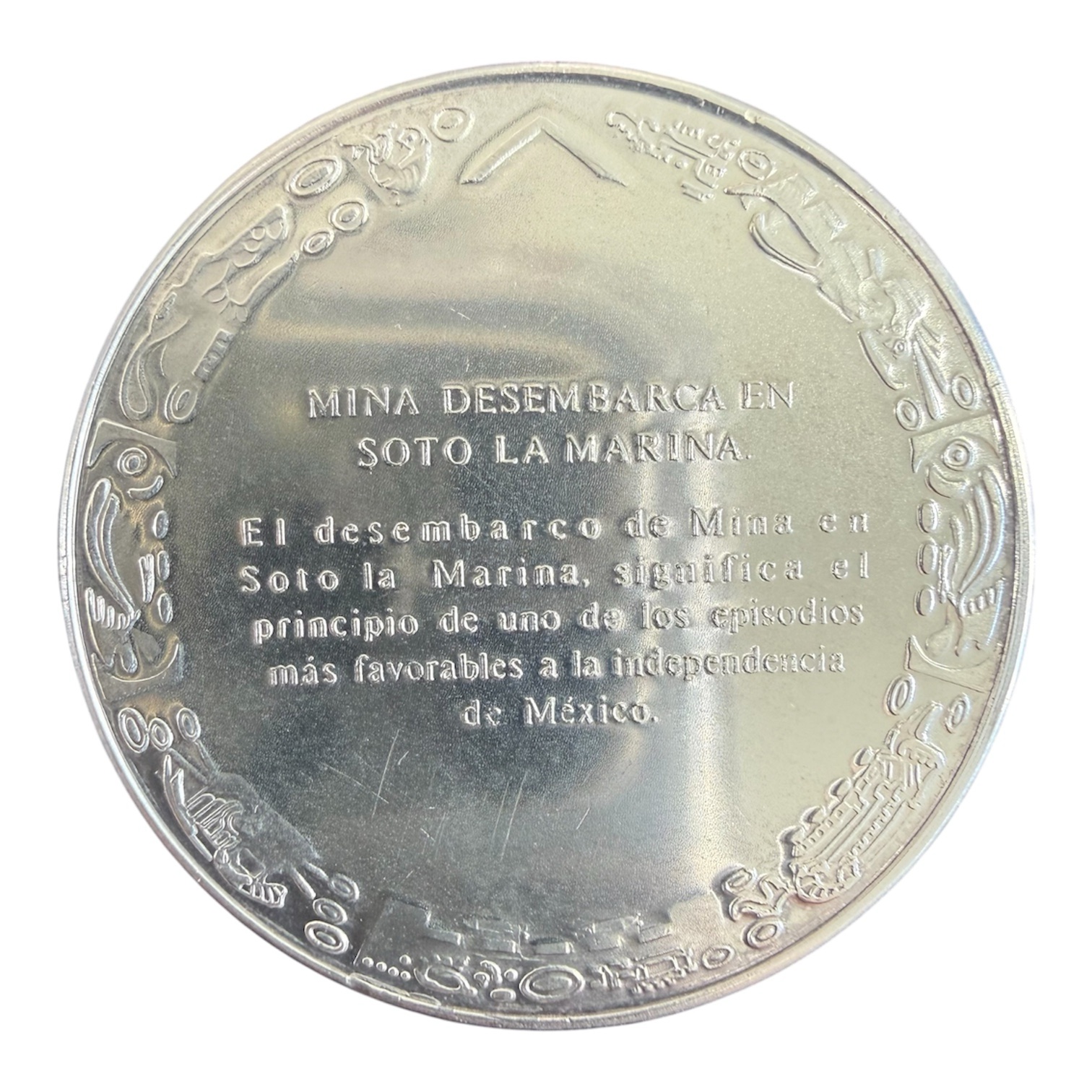Medalla Francisco Javier Mina Plata .925 48 g 1971 2 Medalla Francisco Javier Mina Plata .925 48 g 1971 - Image 2
