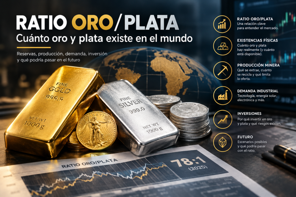 Ratio oro/plata: cuánto oro y plata existen en el mundo y qué podría pasar en el futuro 2 119e48c6 3a7e 4f0a a1a0 775dd5715275