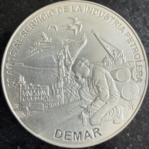 1 Oz. Plata 999 2010 DEMAR Industria Petrolera Mo.