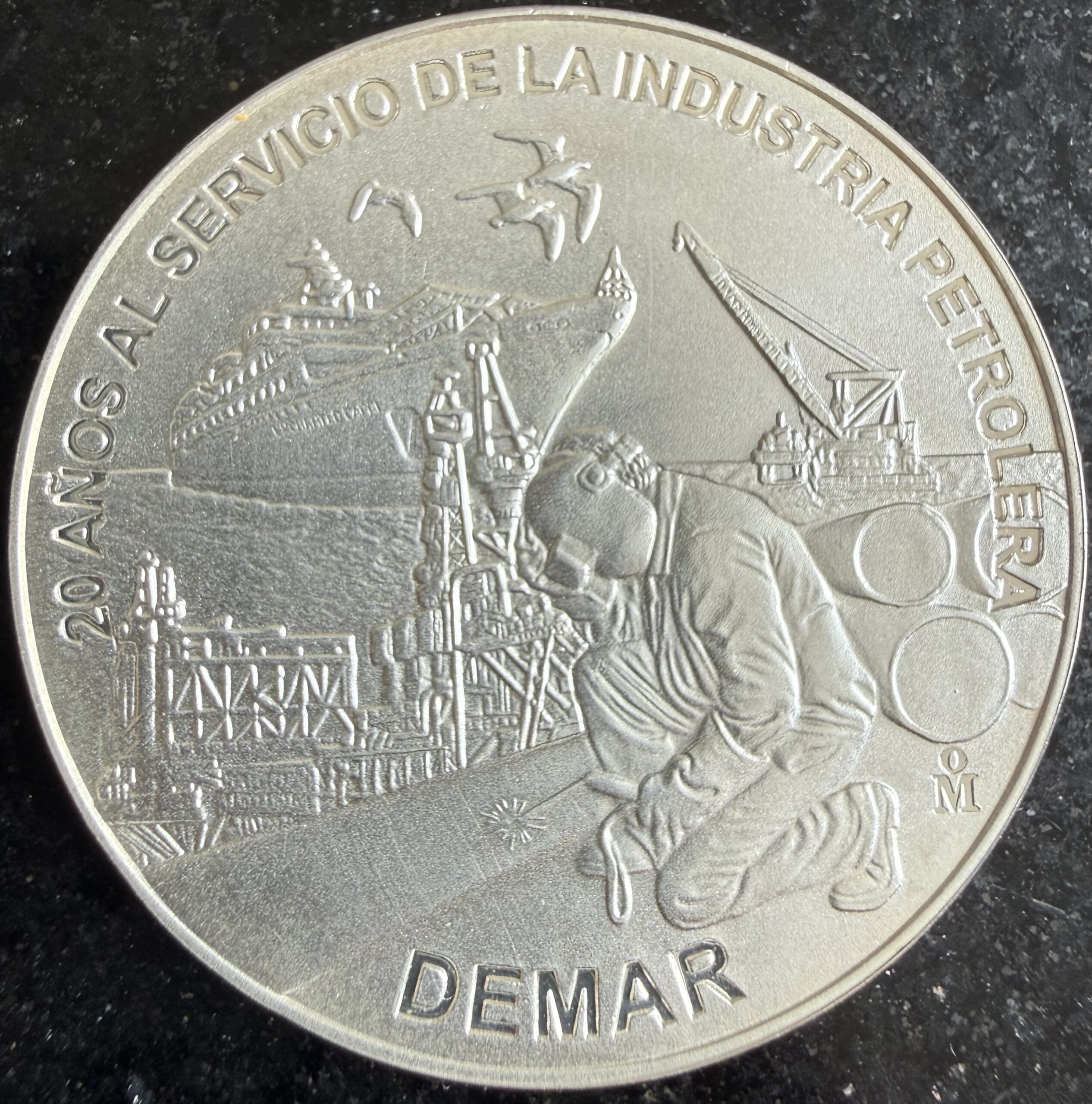 1 Oz. Plata 999 2010 DEMAR Industria Petrolera Mo. 1 1 Oz. Plata 999 2010 DEMAR Industria Petrolera Mo.