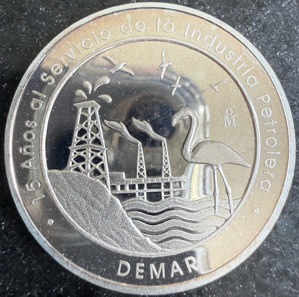 Inicio TodoPrecio.com 3 1 Oz Plata Pura 999 2005 DEMAR Industria Petrolera Mo.