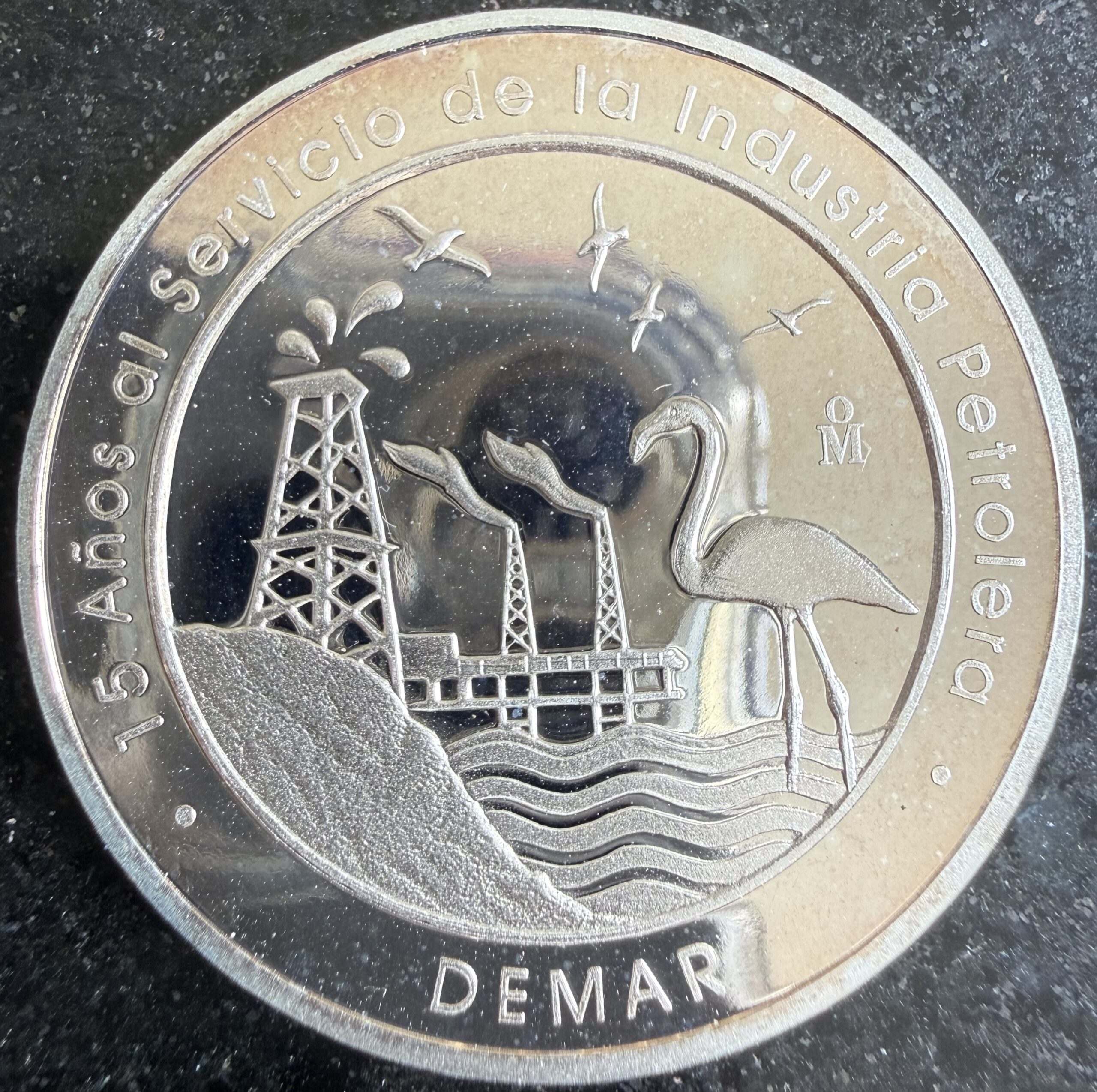 1 Oz Plata Pura 999 2005 DEMAR Industria Petrolera Mo. 1 1 Oz Plata Pura 999 2005 DEMAR Industria Petrolera Mo.