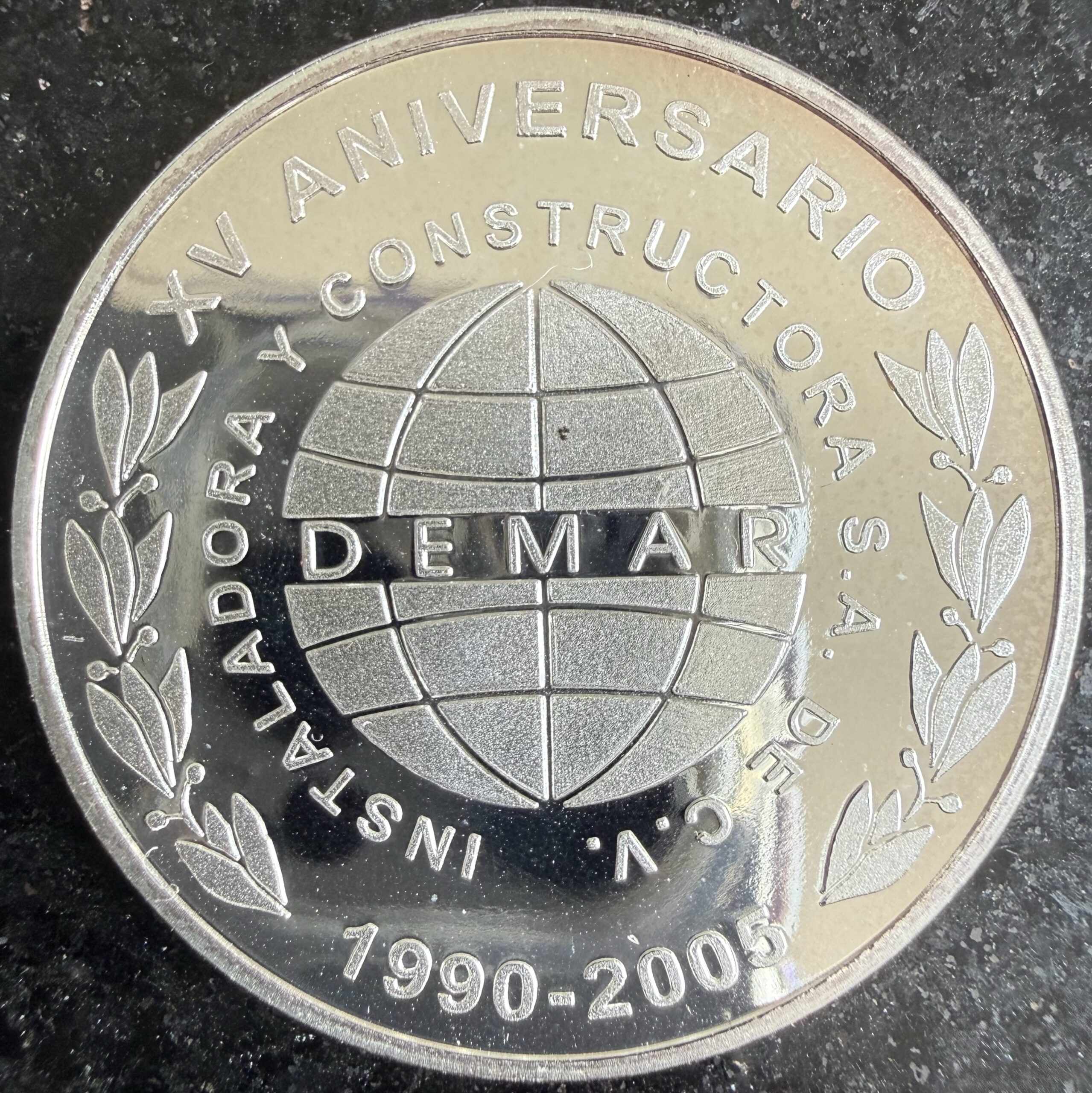 1 Oz Plata Pura 999 2005 DEMAR Industria Petrolera Mo. 2 1 Oz Plata Pura 999 2005 DEMAR Industria Petrolera Mo. - Image 2
