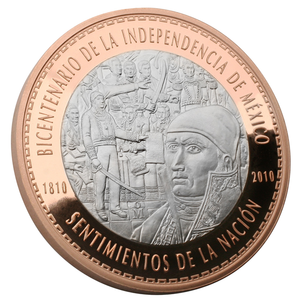 Bimetálica Bicentenario / Centenario 2010 de la Casa de Moneda de México UNC 2 Bimetálica Bicentenario / Centenario 2010 de la Casa de Moneda de México UNC - Imagen 2