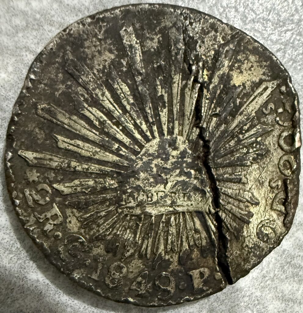 2 Reales 1849 Guanajuato | Falsa de Época para Estudio Numismático