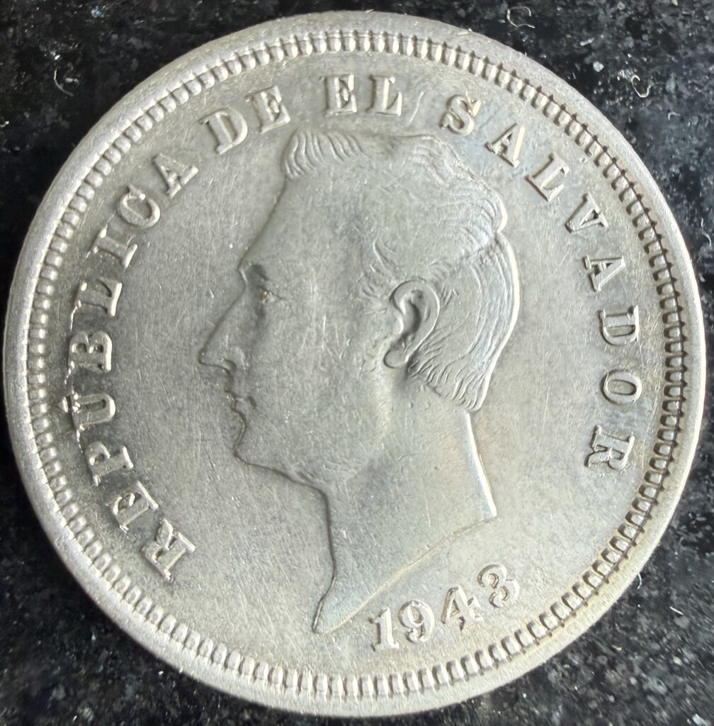 Inicio TodoPrecio.com 8 25 Centavos 1943 Plata 900 | El Salvador