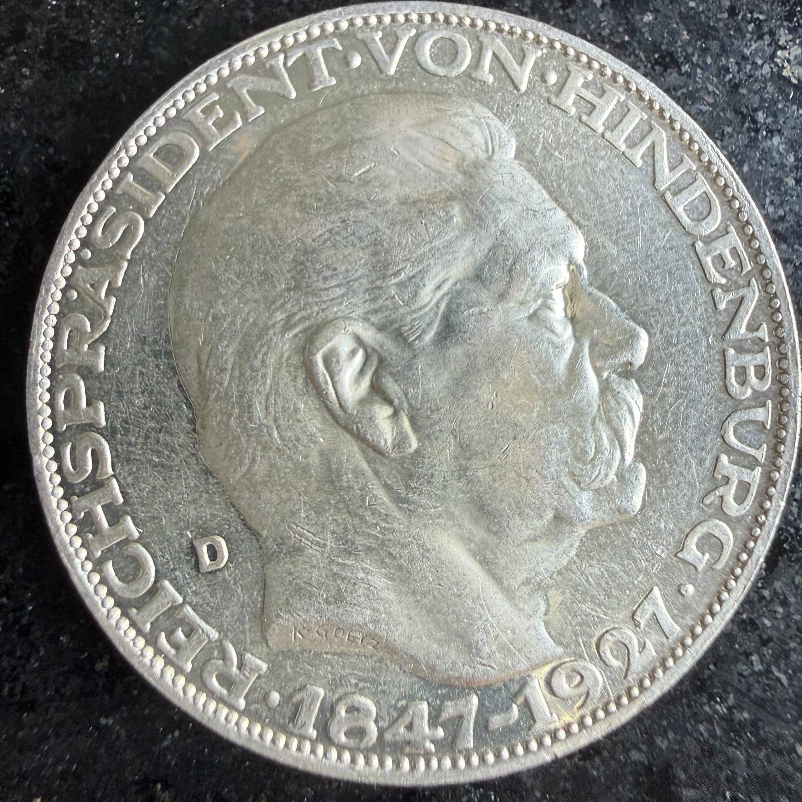 Medalla Hindenburg 1927 Plata .900 | Alemania República de Weimar 3 Medalla Hindenburg 1927 Plata .900 | Alemania República de Weimar - Imagen 3