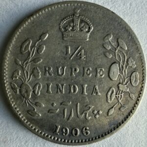 ¼ Rupia 1906 Plata 0.917 | India Británica