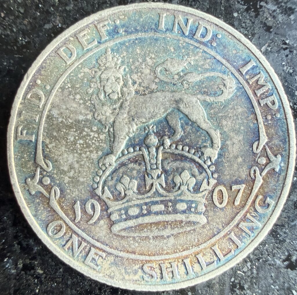 Ofertas 🔥 72 1 Chelín 1907 · Eduardo VII · Plata .925 KM #800 | Reino Unido