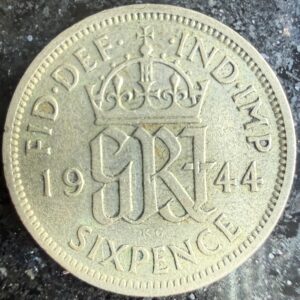 6 Peniques 1944 · Jorge VI · Plata .500 | Reino Unido