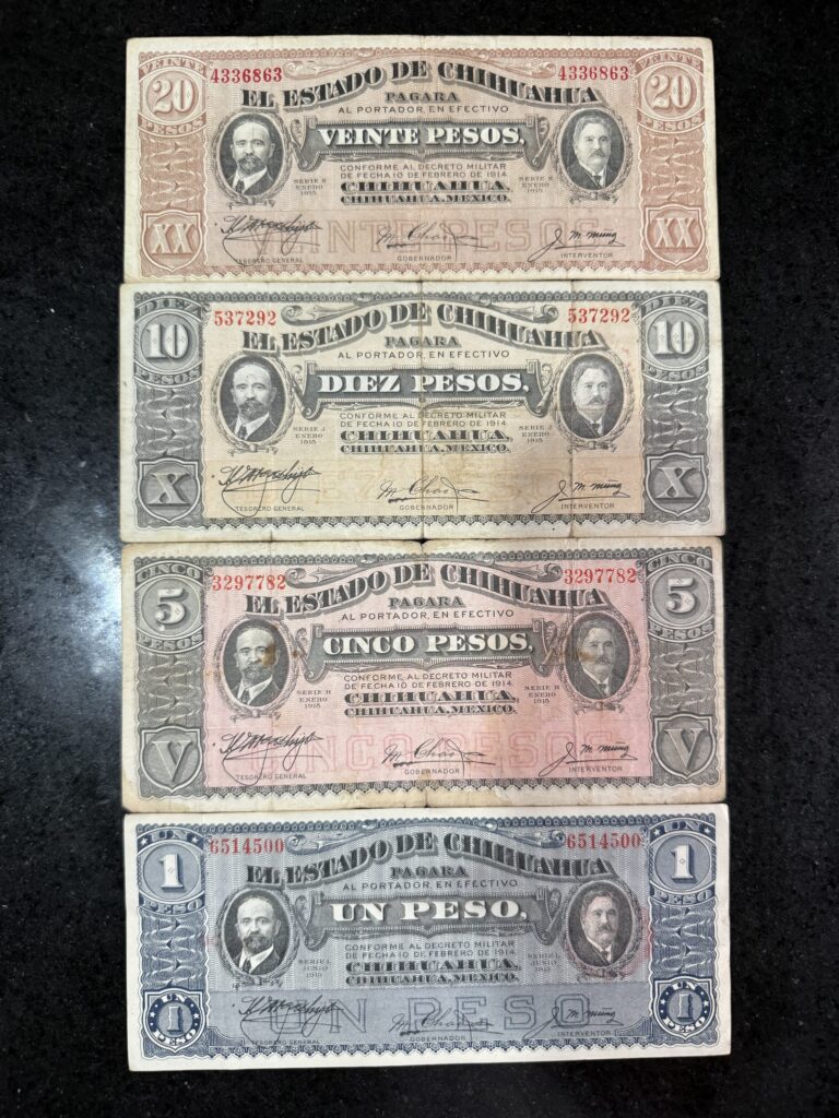 Serie Billetes Chihuahua 1914-1915 | Revolución Mexicana