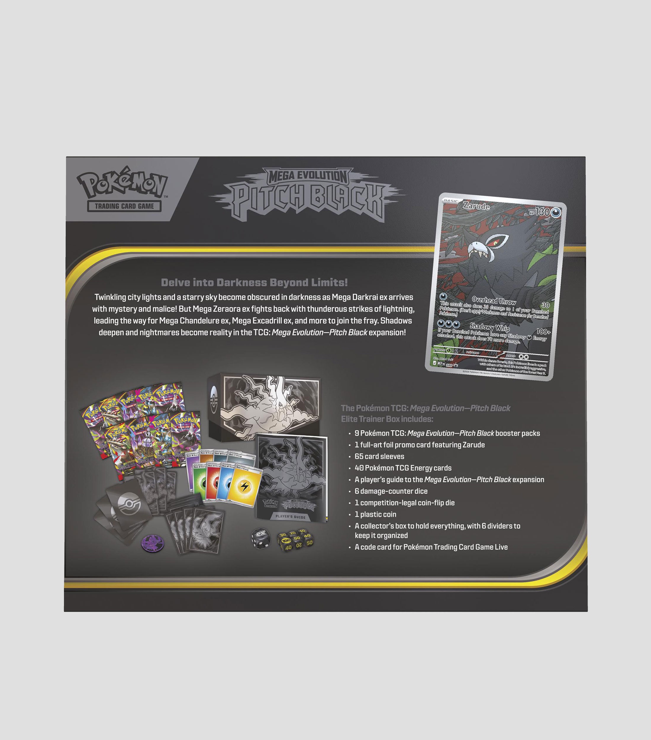 Pokémon TCG Mega Evolution Pitch Black Elite Trainer Box ETB Inglés 3 Pokémon TCG Mega Evolution Pitch Black Elite Trainer Box ETB Inglés - Imagen 3