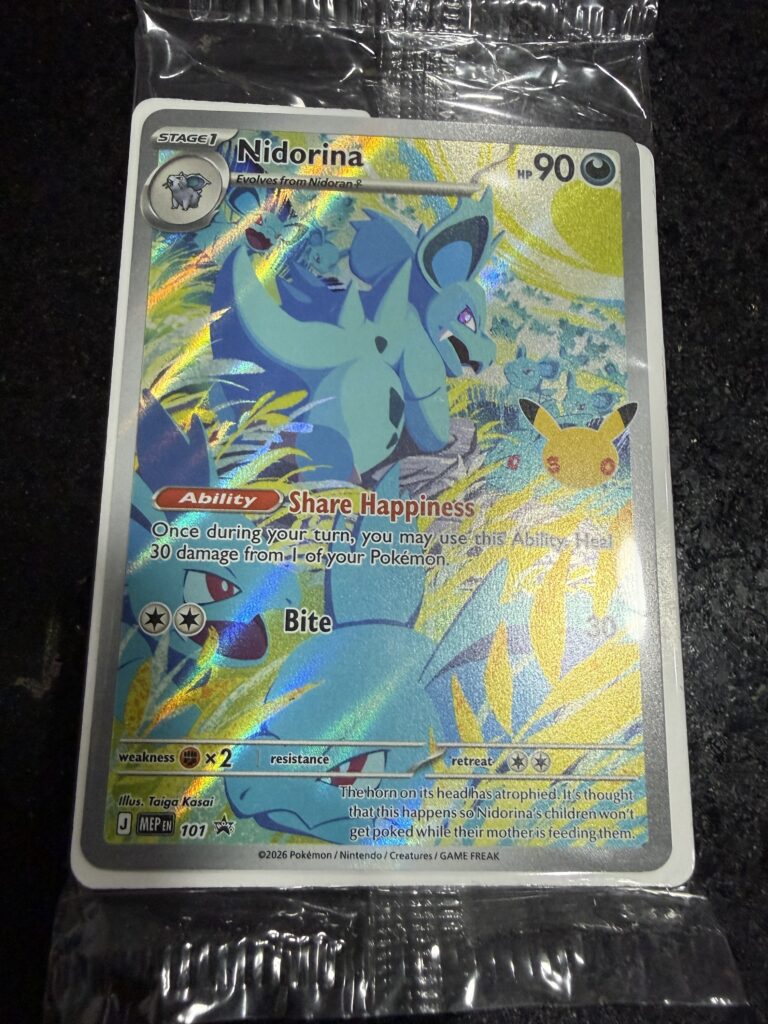 Nidorina 30th Celebrations Promo Illustration Rare Holo | Pokémon TCG