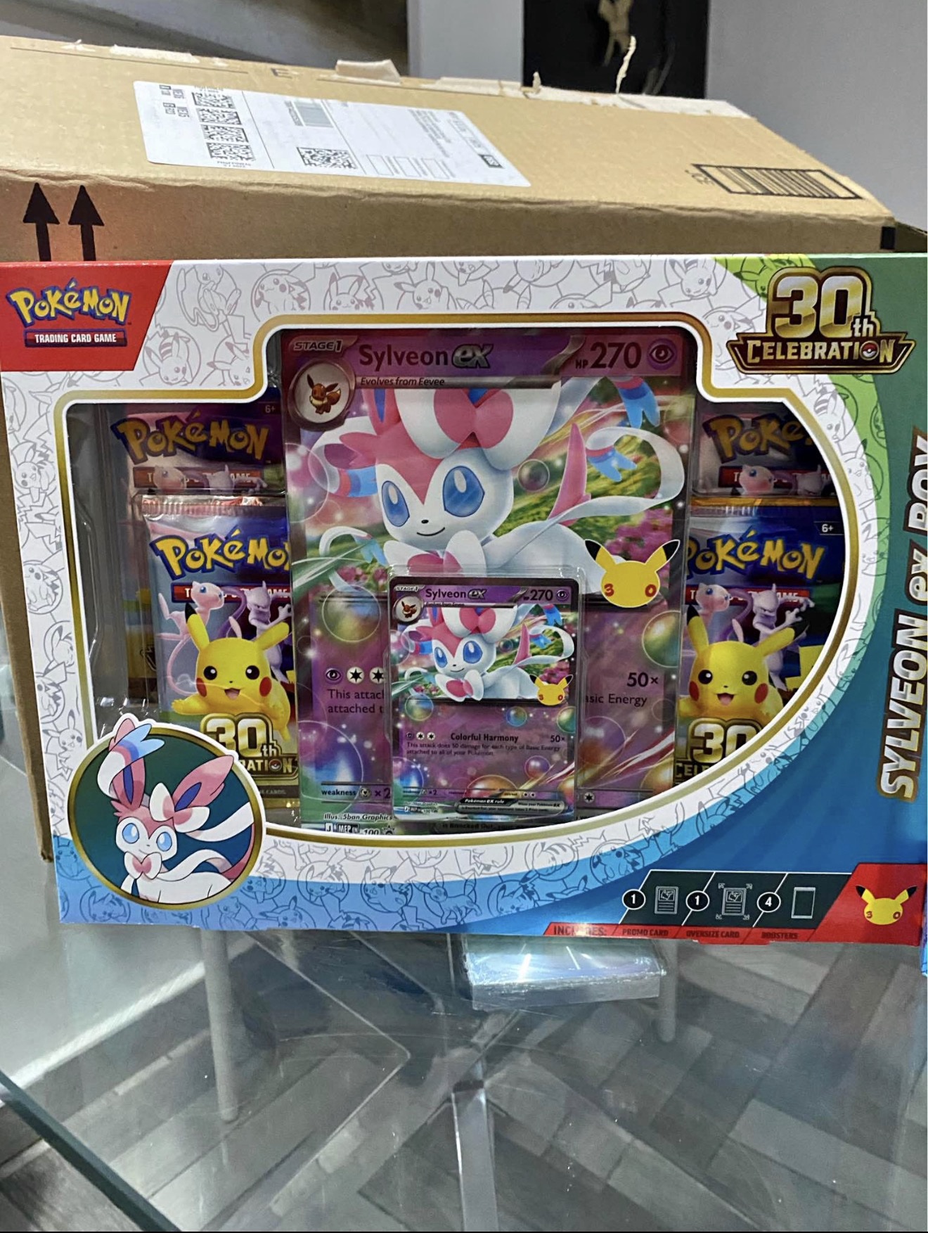 Pokémon TCG: 30TH Celebration Sylveon ex Box 3 Pokémon TCG: 30TH Celebration Sylveon ex Box - Imagen 3