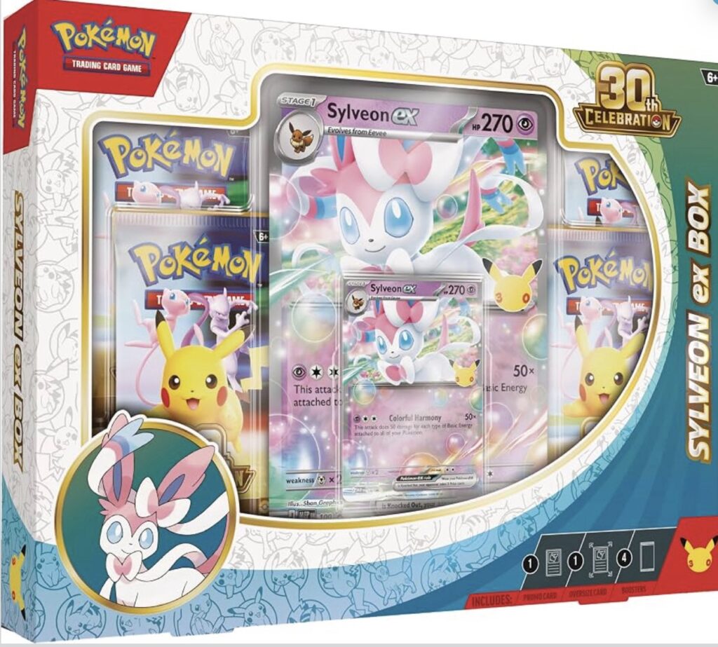 Pokémon TCG: 30TH Celebration Sylveon ex Box