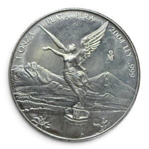 Onza Libertad Plata Pura 999 2004 Mo.