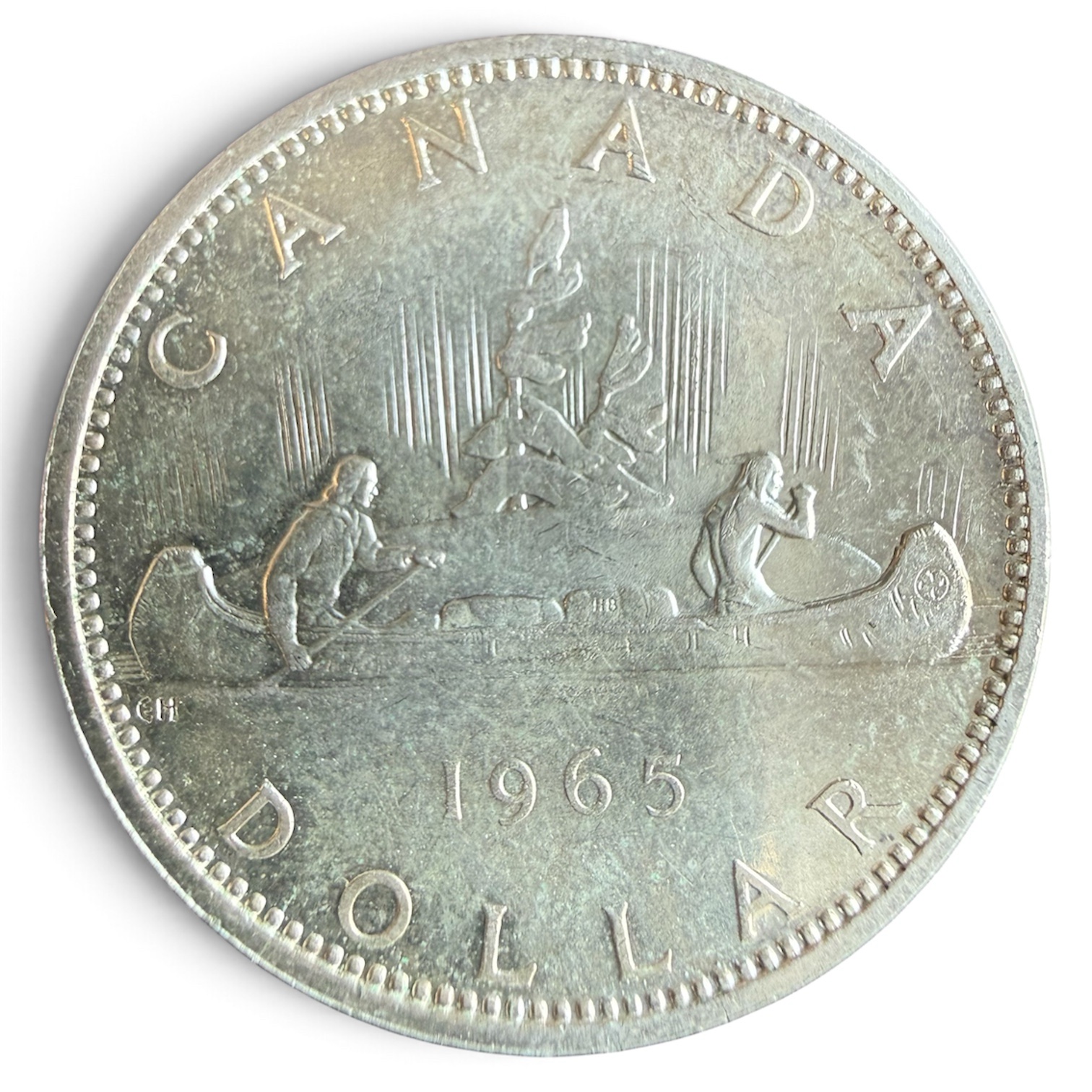1 Dólar Canadiense 1965 Plata 800 | Canadá 1 1 Dólar Canadiense 1965 Plata 800 | Canadá