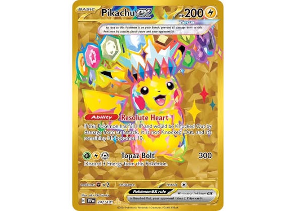 Pikachu ex 247/191 Hyper Rare Dorada | Surging Sparks | Pokémon TCG 9 Pikachu ex 247/191 Hyper Rare Dorada | Surging Sparks | Pokémon TCG - Imagen 9