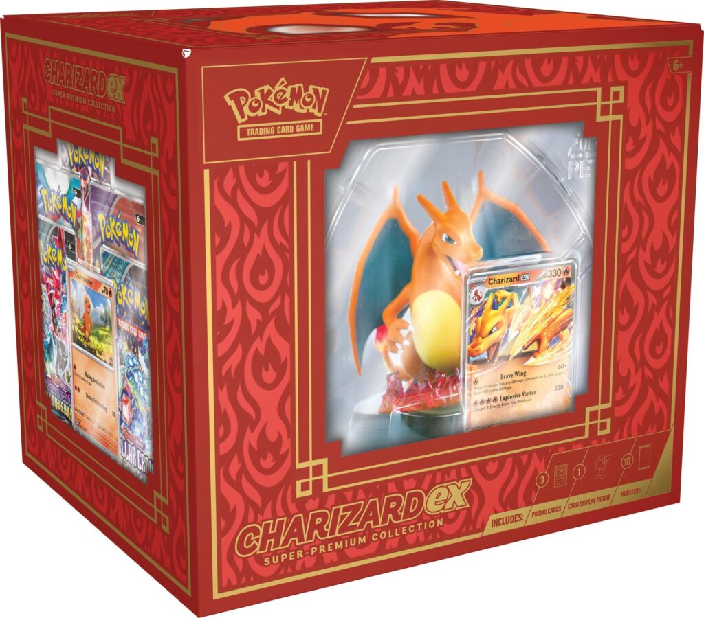 Inicio TodoPrecio.com 3 Pokémon TCG Charizard ex Super-Premium Collection | Caja Sellada