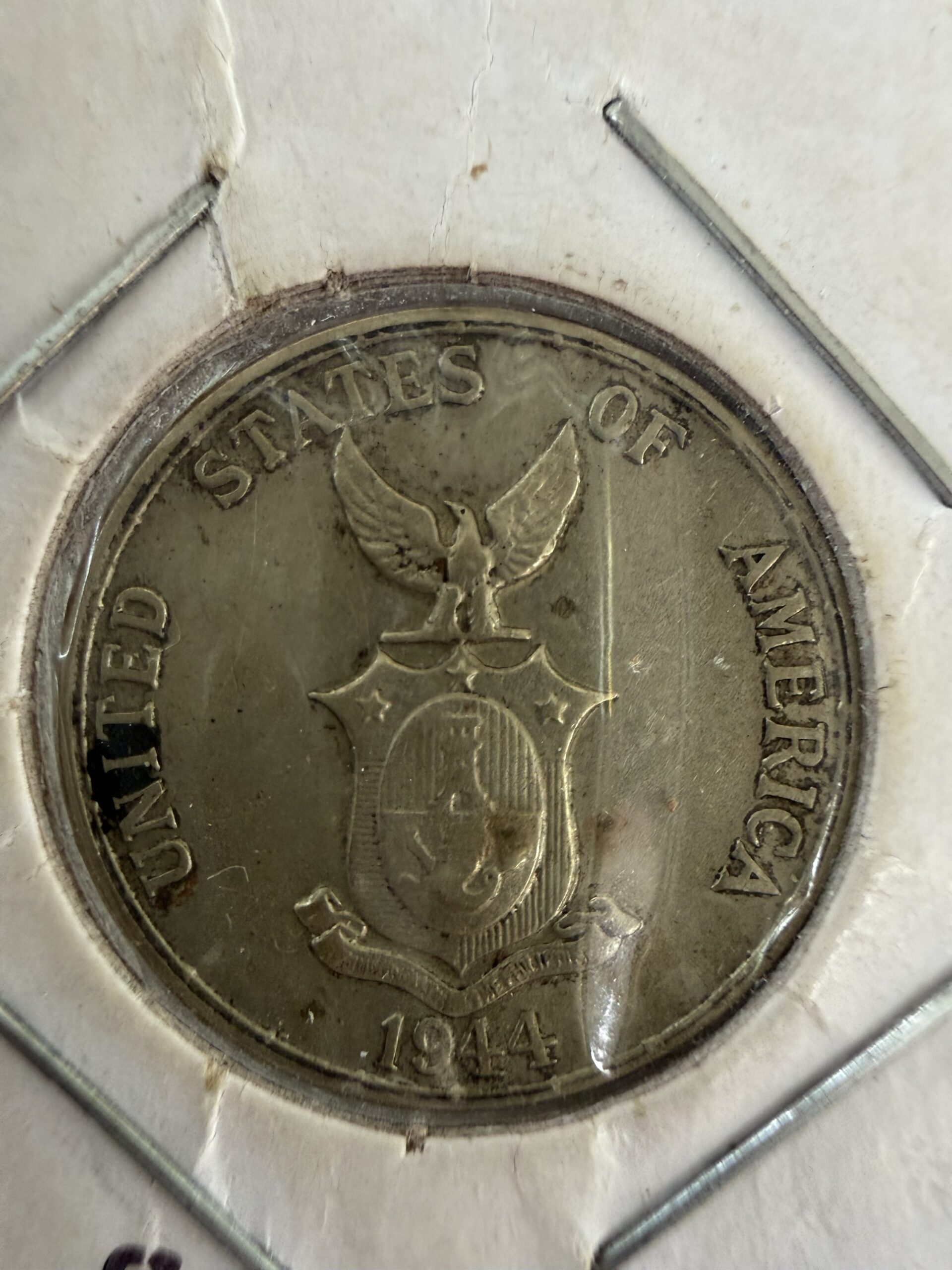 5 Centavos 1944 Segunda Guerra Mundial | Filipinas y USA 2 5 Centavos 1944 Segunda Guerra Mundial | Filipinas y USA - Imagen 2