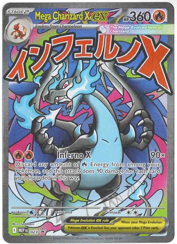 Inicio TodoPrecio.com 3 Mega Charizard ex MEP 023 Promo Estrella Negra Inglés NM Pokémon TCG