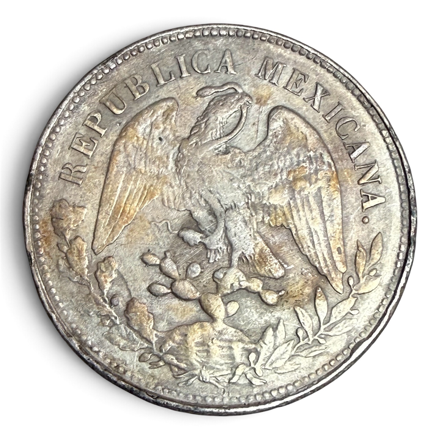 1 Peso 1900 Plata 0.9027 Mo. México Gorro Frigio Libertad | Porfirio Díaz 2 1 Peso 1900 Plata 0.9027 Mo. México Gorro Frigio Libertad | Porfirio Díaz - Imagen 2