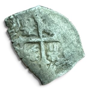 ½ Real Macuquina Carlos II 1665-1700 Plata México Mo. | Moneda Colonial