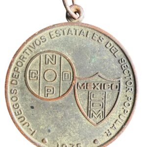 Medalla Antigua CNOP México 1975 | Juegos Deportivos Estatales | Comité Olímpico Méxicano
