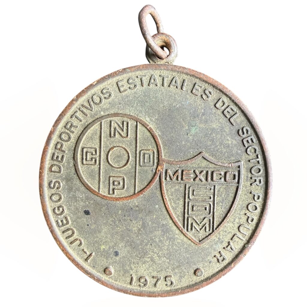 Medalla Antigua CNOP México 1975 | Juegos Deportivos Estatales | Comité Olímpico Méxicano