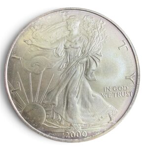 1 Dólar 2000 American Silver Eagle Walking Liberty 1 Oz Plata .999 | USA