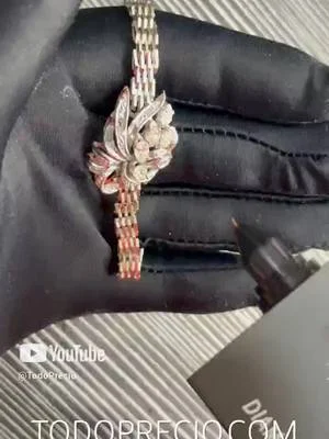 Pulsera de Plata Paladio con Diamantes – 19.2 g, 20 cm https://todoprecio.
